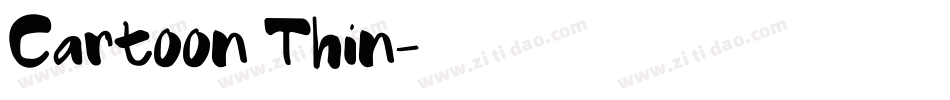 Cartoon Thin字体转换